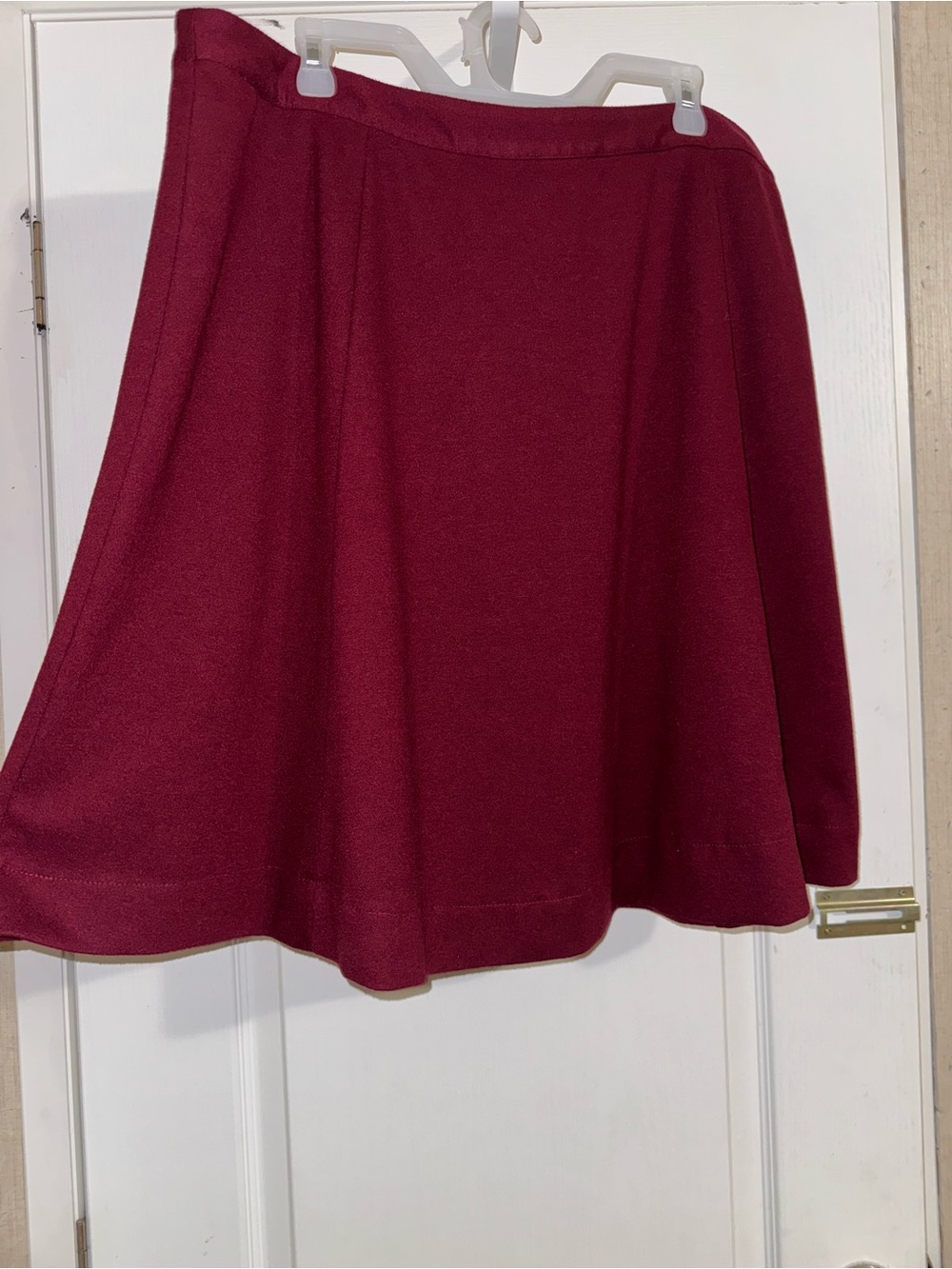 GAP Circle Skater Skirt in Wine Red